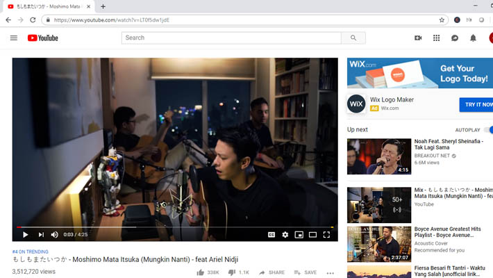 Download lagu di Youtube