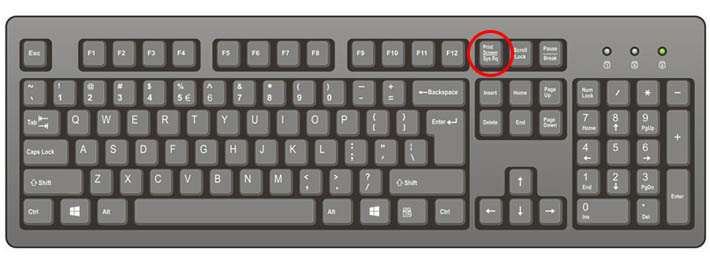 Printscreen di Keyboard