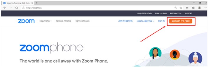 Sign Up Zoom