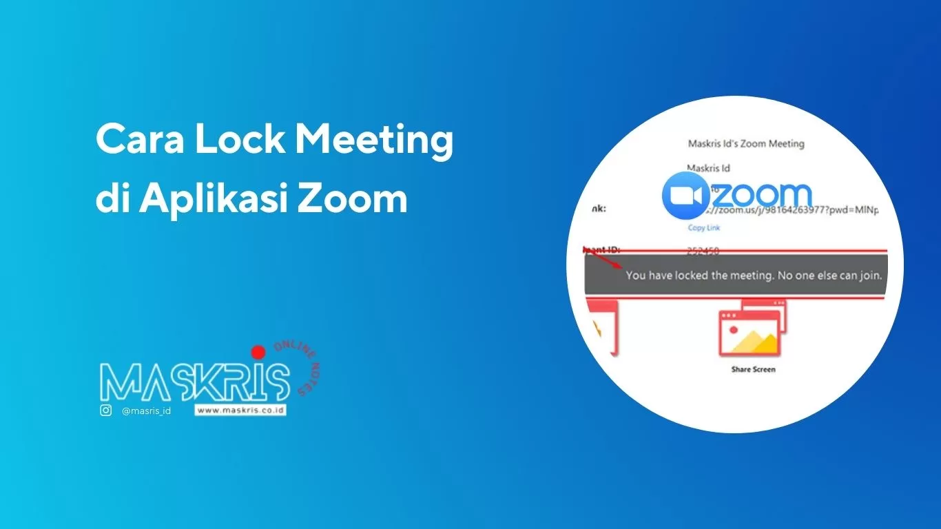 Cara Lock Meeting di Aplikasi Zoom