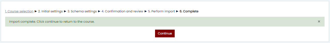 import complete