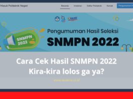 Cek Hasil SNMPN 2022