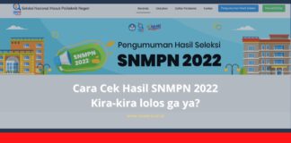 Cek Hasil SNMPN 2022