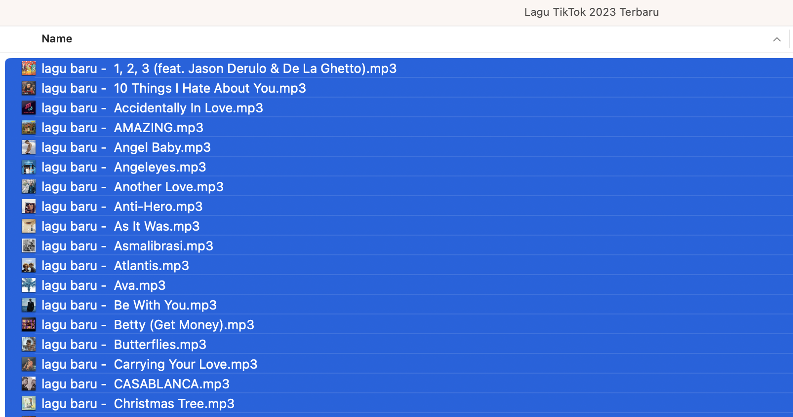 ganti nama Multiple files Macbook