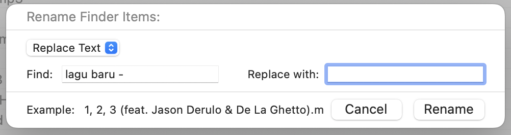Replace Multiple files