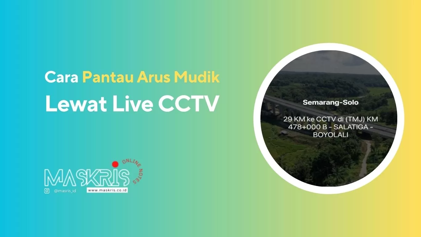 Cara Pantau Arus Mudik Lewat Live CCTV