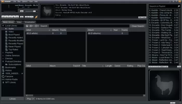 tampilan winamp terbaru