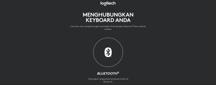 Menghubungkan MX Keys dengan Bluetooth